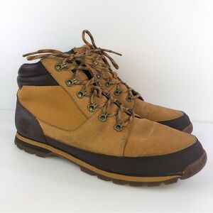 Timberland Earthkeepers Splitrock2 Hiker Euro Shoes Outdoor Size 10 Tan Wheat